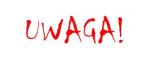 tekst UWAGA