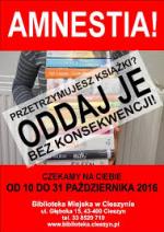 Amnestia w Bibliotece Miejskiej w  Cieszynie